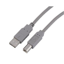 Computer connectors and adapters sharkoon 4044951015290 - 0.5 m - USB A - USB B - USB 2.0 - Male/Male - Grey
