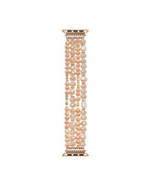 Posh Tech demi Rose Gold Plated Beaded Bracelet Band for Apple Watch, 42mm-44mm