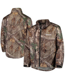 Dunbrooke men's Realtree Camo Minnesota Vikings Sportsman Waterproof Packable Full-Zip Jacket