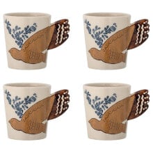 Купить кружки, чашки, блюдца и пары Bloomingville: Tasse Hezha Vogel 4er-Set