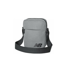 Мужские сумки через плечо мужская сумка через плечо спортивная тканевая маленькая планшет серая New Balance BG03080GGUB