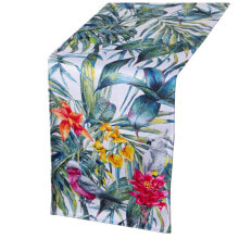 Table Runner Alexandra House Living Multicolour Textile 180 x 30 cm Velvet Floral