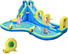 Children's inflatable complexes and trampolines