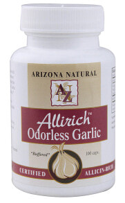 Растительные экстракты и настойки Arizona Natural Products Allirich Odorless Garlic -- Чеснок без запаха  - 100 капсул