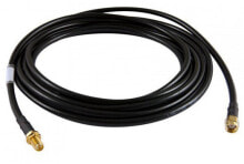 Комплектующие для телекоммуникационных шкафов и стоек ALLNET ANT-CAB-RSMA-RSMA-500 коаксиальный кабель 5 m R-SMA Черный