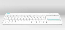 Клавиатуры Logitech K400 Plus клавиатура Беспроводной RF QWERTY Британский английский Белый 920-007144