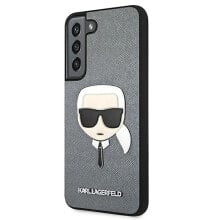 KARL LAGERFELD S906 S22+ Saffiano Ikonik Karl`s Head phone case