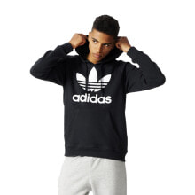 Adidas Trefoil Men's Original Hoodie Athletic Black/White ab8291 купить онлайн