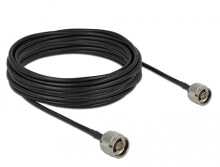 Комплектующие для телекоммуникационных шкафов и стоек DeLOCK 90424 коаксиальный кабель 10 m Черный, Серый