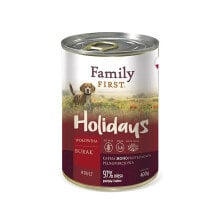 FAMILY FIRST Holidays adult beef with beets wet dog food 400g