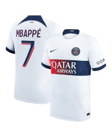 Nike men's Kylian Mbappe White Paris Saint-Germain 2023/24 Away Stadium Replica Player Jersey