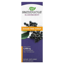 Nature's Way, Sambucus, стандартизированный экстракт бузины, сироп без сахара, 120 мл (4 жидк. унции)