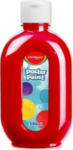 Keyroad Farba plakatowa KEYROAD, 300ml, butelka, czerwona