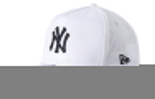 New Era 纽亦华 MLB系列 NY 大LOGO 橡胶金属调节弯檐棒球帽 白色 / Аксессуары New Era MLB NY LOGO шапка
