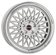 Колесный диск литой Borbet B silver rim polished 8x18 ET40 - LK5/114.3 ML72.5