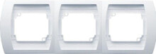 Умные розетки, выключатели и рамки ospel Gazelle frame 3-fold vertical white (R-3JV / 00)