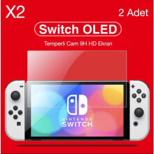 Gd 34 Nintendo Switch OLED Temperli Cam Ekran Koruyucu 2 Adet 9h