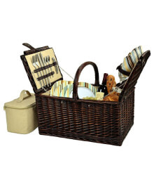 Buckingham Willow Picnic Basket with Service for 4