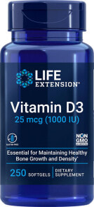 Витамин D life Extension Vitamin D3 Витамин D3 1000 МЕ 250 гелевых капсул