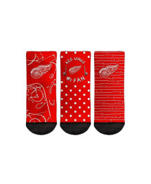 Toddler Boys and Girls Socks Detroit Red Wings #1 Fan 3-Pack Crew Socks Set купить в интернет-магазине