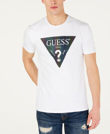 GUESS men's Color Shades Logo T-Shirt