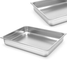Посуда и емкости для хранения продуктов GN container 2/1 stainless steel Profi Line height 100 mm - Hendi 801123