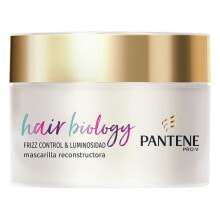 Маски и сыворотки для волос pantene  Hair Biology Frizz & Luminosidad Восстанавливающая и питательная маска для волос 160 мл