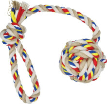 Игрушки для собак barry King Barry King rope with a loop and a ball with jute 5cm x 40cm / 145g