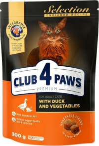 Club 4 Paws Club4Ł Mokra Karma dla Kota 300g Kaczka Warzywa