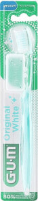 Zahnbürste mittel blau - G.U.M OriginalWhite Toothbrush Medium