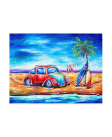 Trademark Global deborah Broughton Surf Beach bug Canvas Art - 27