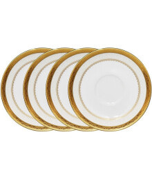 Noritake odessa Gold Set of 4 Saucers, Service For 4