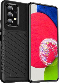 Hurtel Thunder Case elastyczne pancerne etui pokrowiec Samsung Galaxy A53 5G czarny