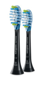 Accessories for toothbrushes and irrigators  2-pack Standard sonic toothbrush heads - 2 pc(s) - Black - Rubber - 2 Series plaque control - 2 Series plaque defense - 3 Series gum health - DiamondClean - DiamondClean... - 2 Series plaque control - 2 Series plaque defense - 3 Series gum health - Diamon