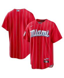 Nike men's Red Miami Marlins City Connect Replica Team Jersey