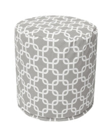 Majestic Home Goods links Ottoman Round Pouf with Removable Cover 16