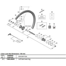 SHIMANO WH-R9270-C50-TU-R Seal Ring Left