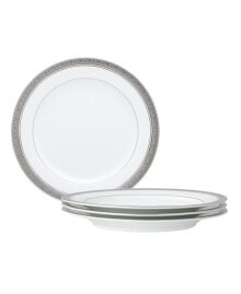 Noritake crestwood Platinum Set of 4 Salad Plates, Service For 4