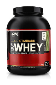 Сывороточный протеин Optimum Nutrition Gold Standard 100 Percent Whey Protein Порошок изолятов сывороточного протеина с вкусом мяты и шоколада  72 порций