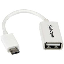 STARTECH Right Angle Micro USB OTG 12 cm Adapter