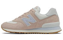 New Balance NB 574 复古 低帮 跑步鞋 女款 浅粉色 / Кроссовки New Balance NB 574 WL574NE2