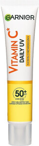 Leichtes Gesichtsfluid - Garnier Skin Naturals Vitamin C Daily UV Brightenning Fluid SPF50+