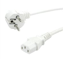 Аксессуары для сетевого оборудования Value 19.99.1016 кабель питания Белый 0,6 m CEE7/7 IEC 320