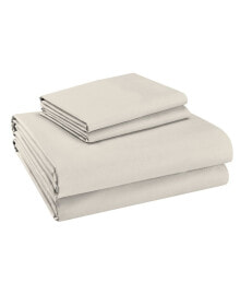 Purity Home solid 400 Thread Count Sateen Full Sheet Set, 4 Pieces