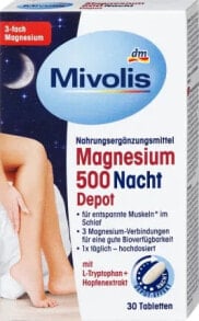 Mivolis Magnesium 500 Nacht Depot, 30 St, 43 g