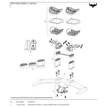 SRAM Vuka Aero C1 Clamp With Armrest Wing Left With Bolts Pillow