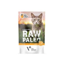 RAW PALEO Adult sterilised turkey wet cat food 100g