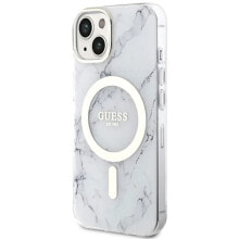 GUESS Guhmp14Spcumah iPhone 14.15.13 6.1 Biały Marble phone case