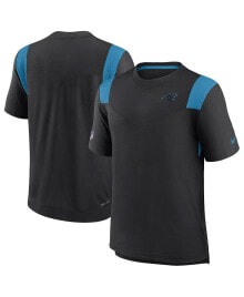 Nike men's Black Carolina Panthers Sideline Tonal Logo Performance Player T-shirt