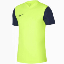 Женские кроссовки мужская спортивная футболка зеленая с логотипом Nike Tiempo Premier II JSY M DH8035 702 T-shirt